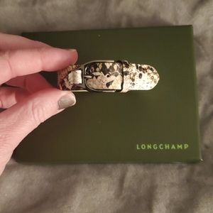 Longchamp snakeskin bracelet